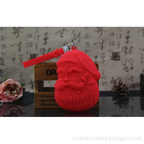 Custom high quality fashionable Christmas silicone coin purse for child